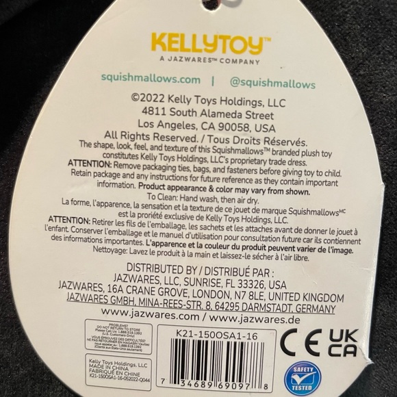 Squishmallows Halloween Calio 16” Black Cat | S16 #1366 Squishdate: 11.18.2021 - Picture 7 of 8